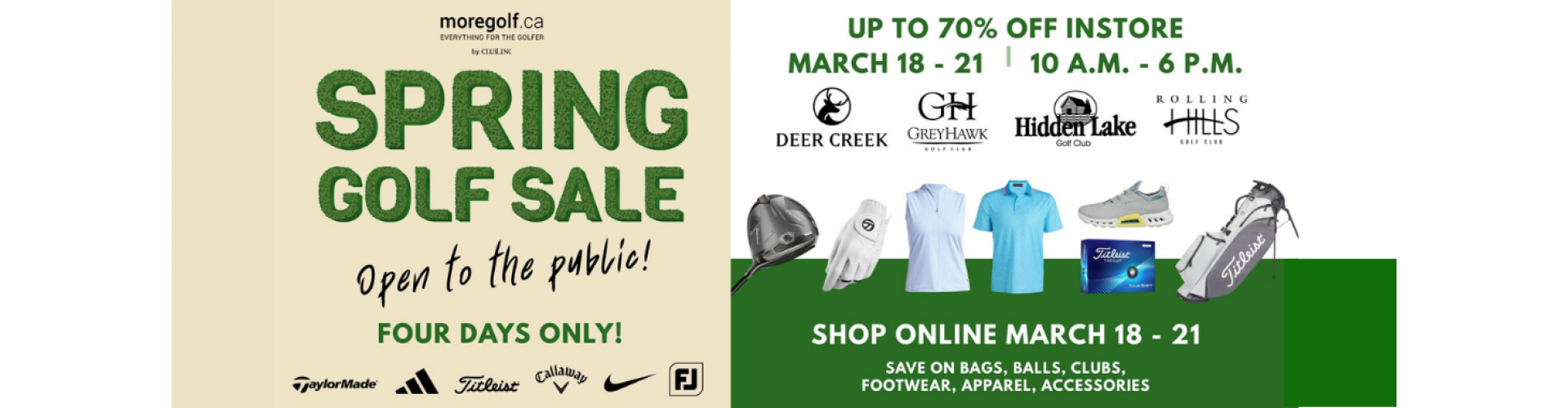 Spring Golf Sale