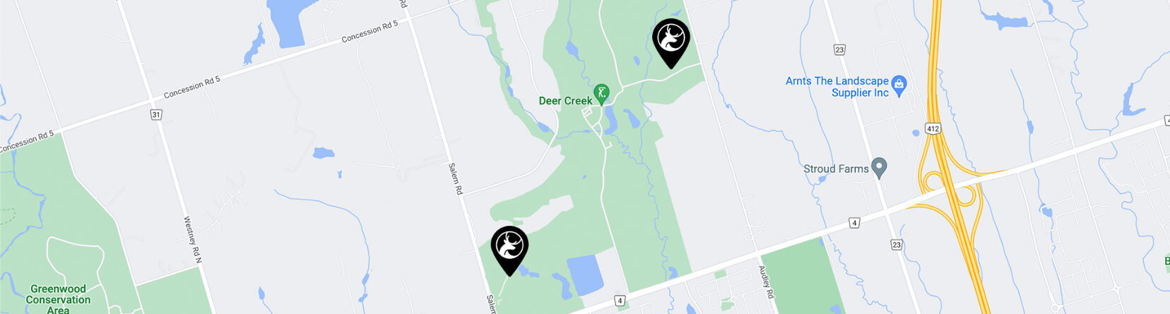 Deer Creek Google Map